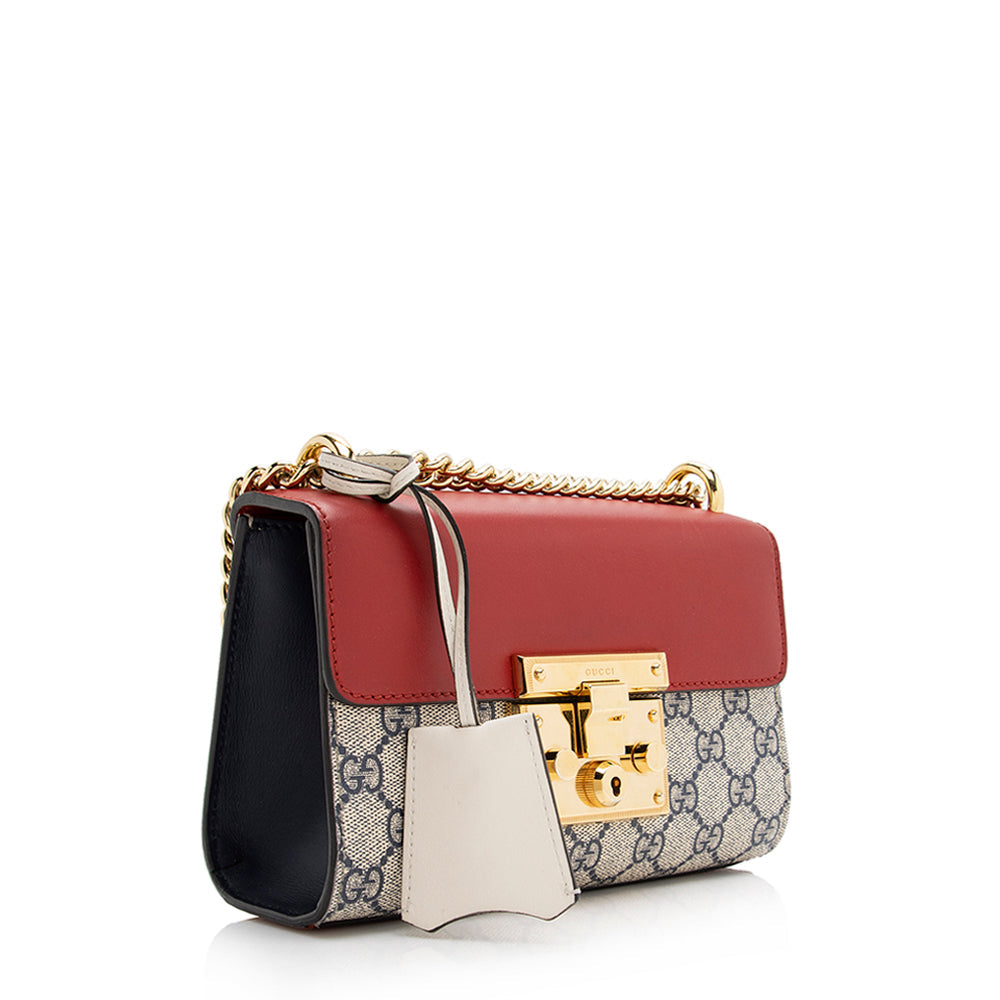 Gucci Gucci Supreme Small Padlock Shoulder Bag (SHF-21315)