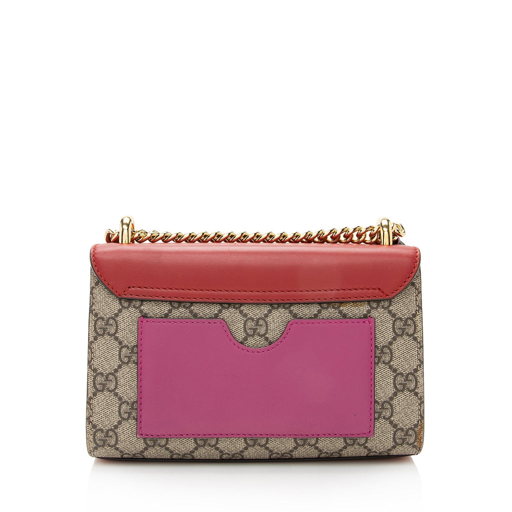 Gucci GG Supreme Small Padlock Shoulder Bag (SHF-22509)
