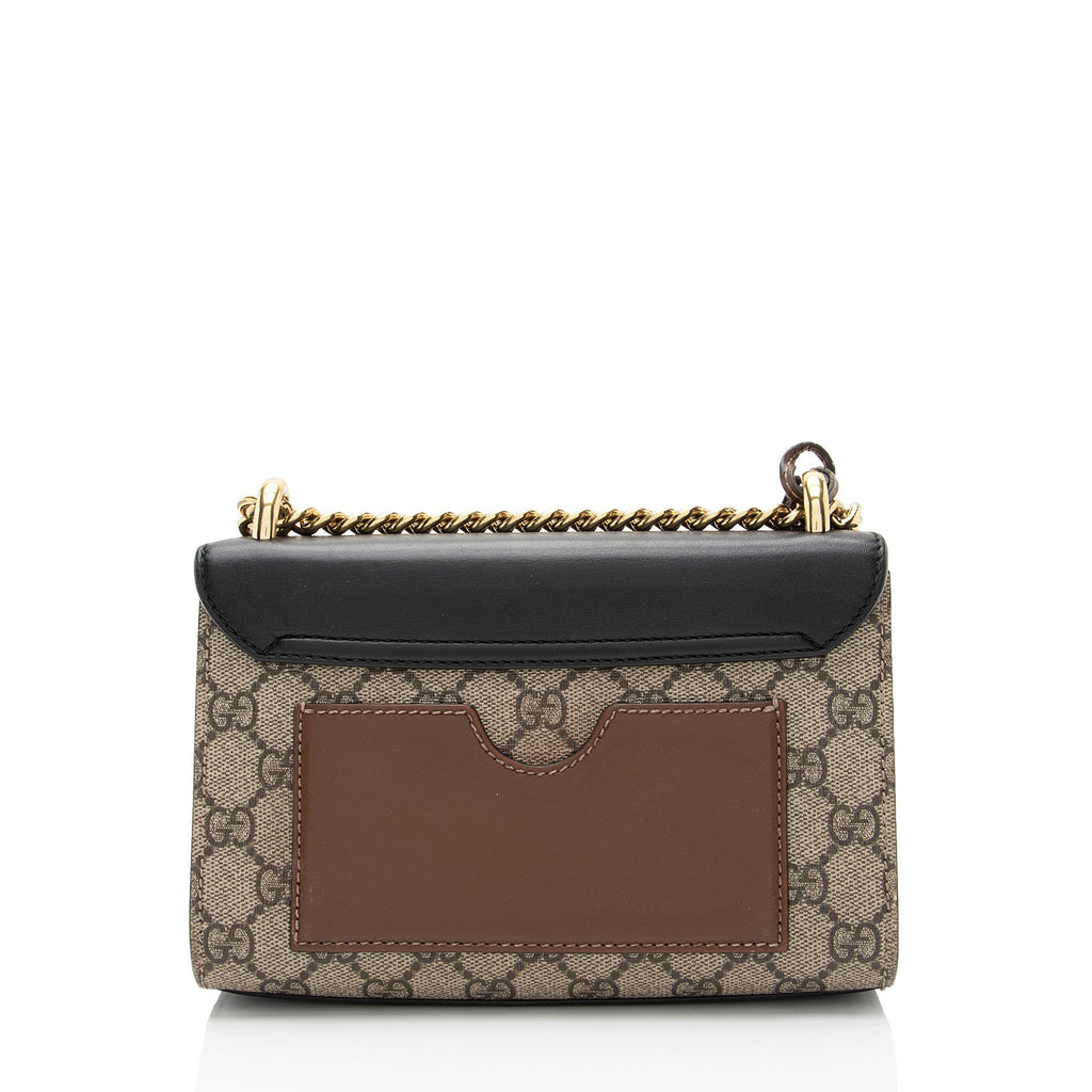 Gucci GG Supreme Small Padlock Shoulder Bag