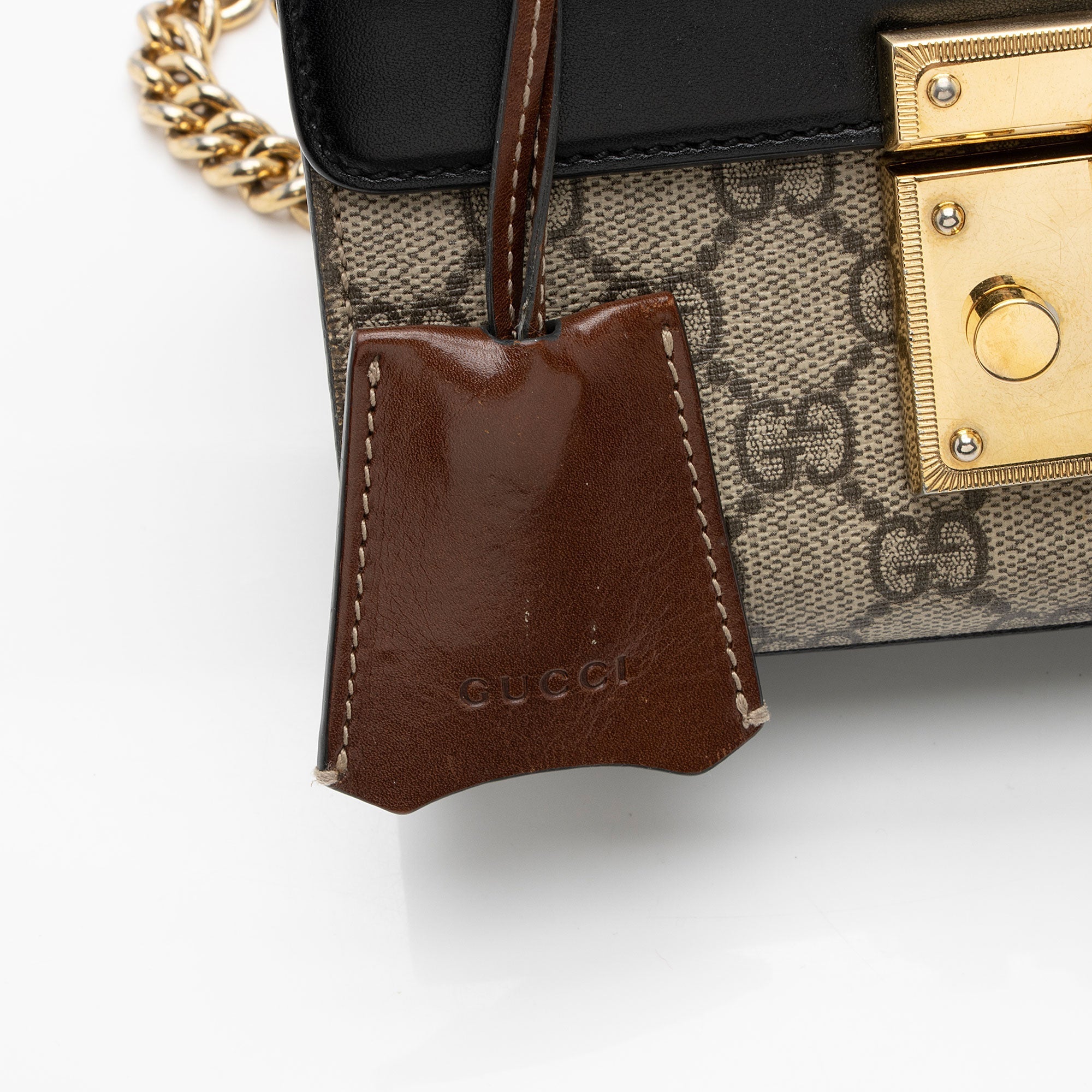 Gucci GG Supreme Small Padlock Shoulder Bag