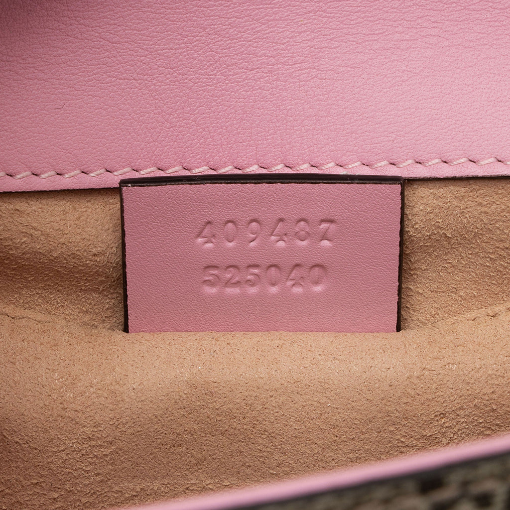 Gucci GG Supreme Strawberry Padlock Small Shoulder Bag (SHF-uX0Syw)