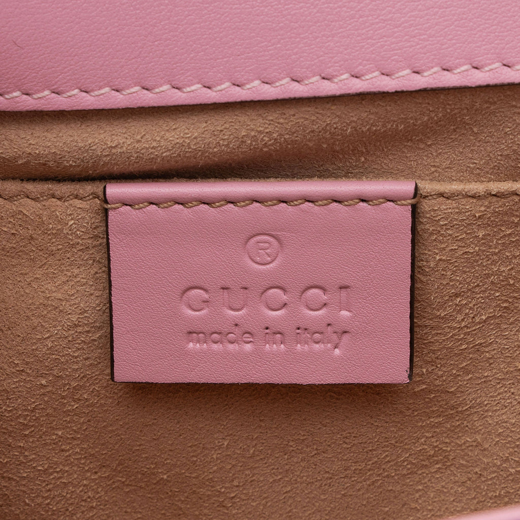 Gucci GG Supreme Strawberry Padlock Small Shoulder Bag (SHF-uX0Syw)