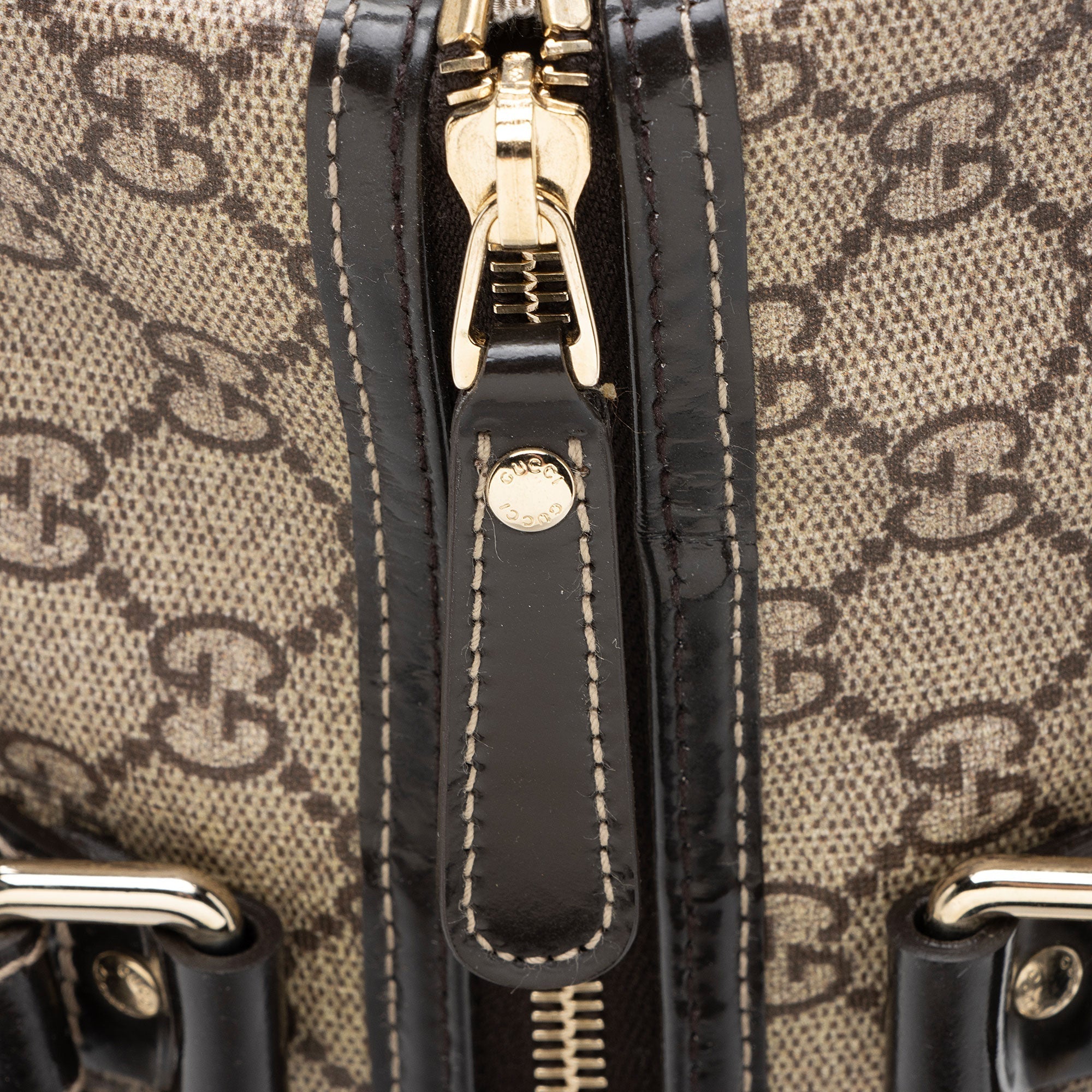 Gucci GG Supreme Tattoo Heart Medium Boston Bag