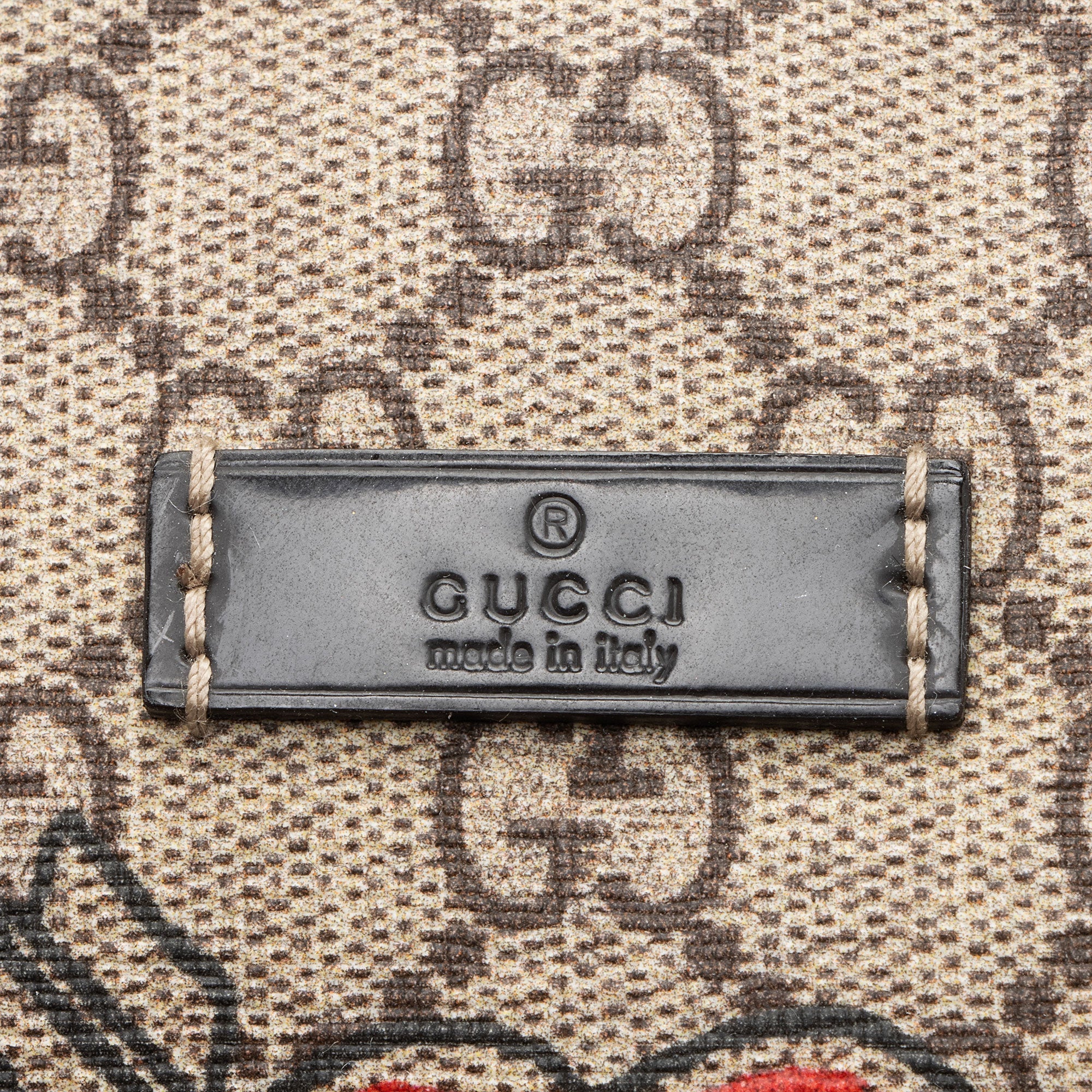 Gucci GG Supreme Tattoo Heart Medium Boston Bag