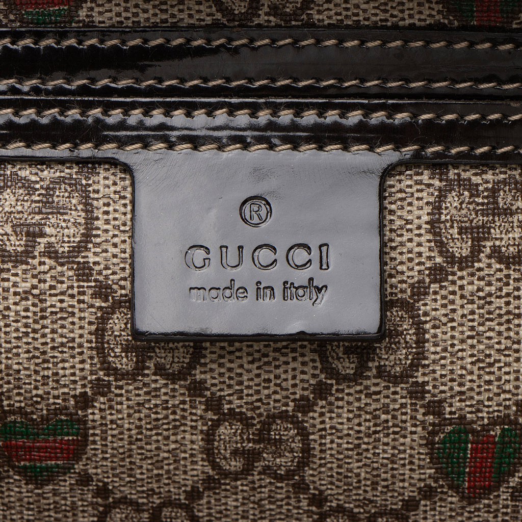 Gucci GG Supreme Tattoo Hearts Joy Boston Bag