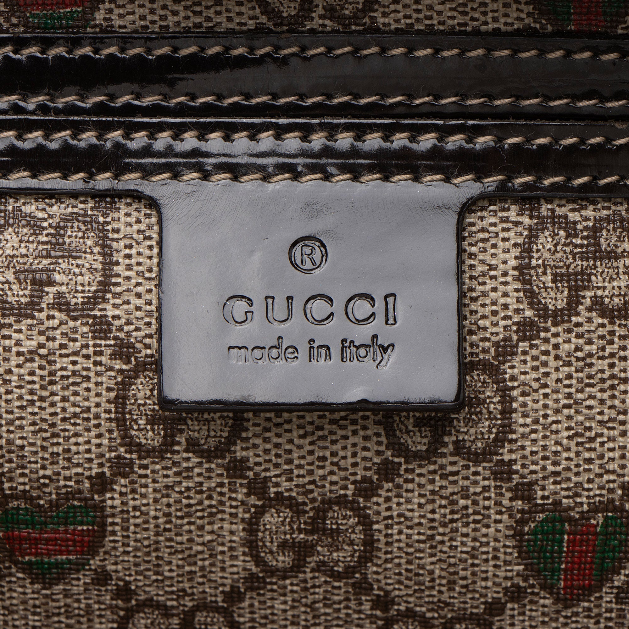 Gucci GG Supreme Tattoo Hearts Joy Boston Bag