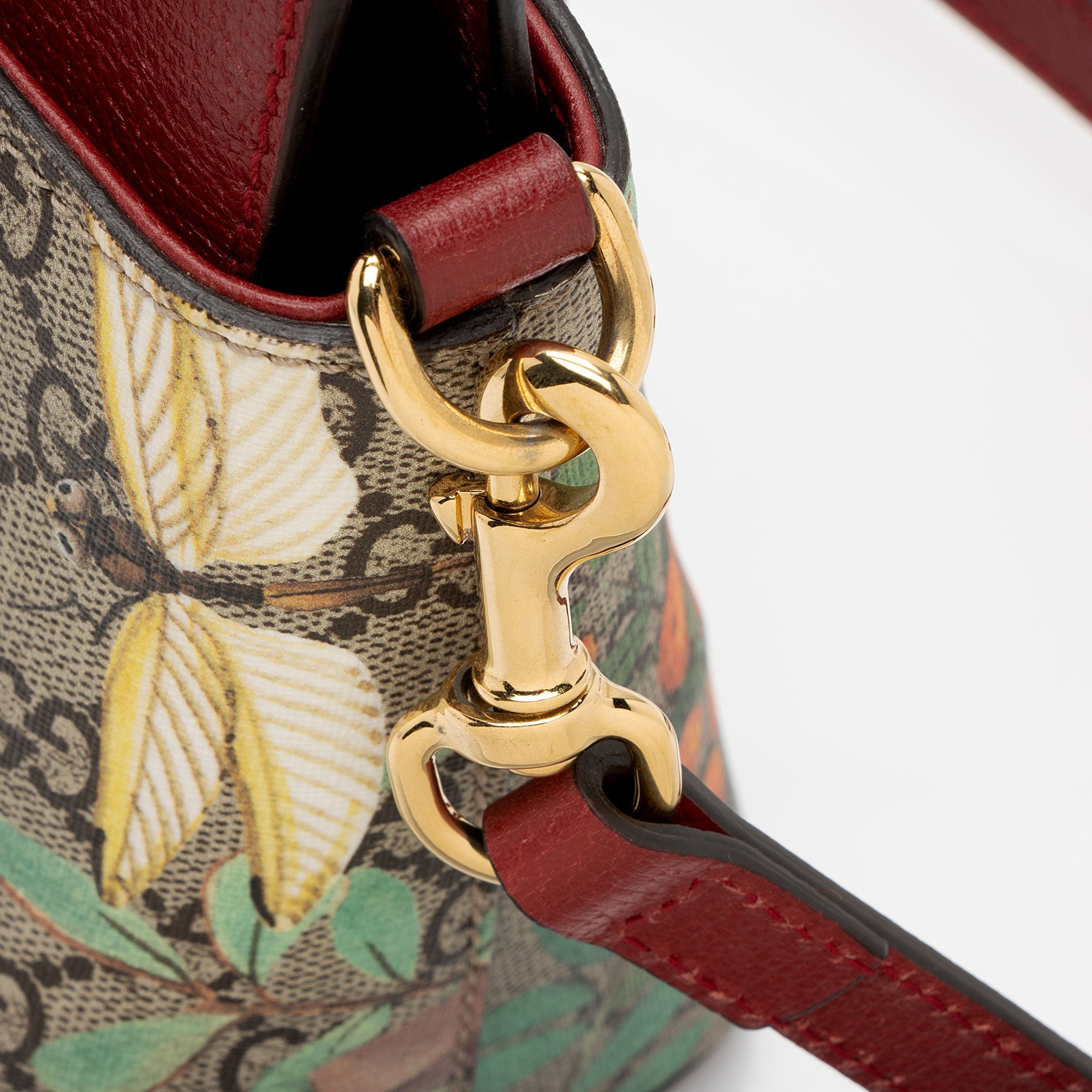 Gucci GG Supreme Tian Mini Zip Tote (SHF-Z1Faab)