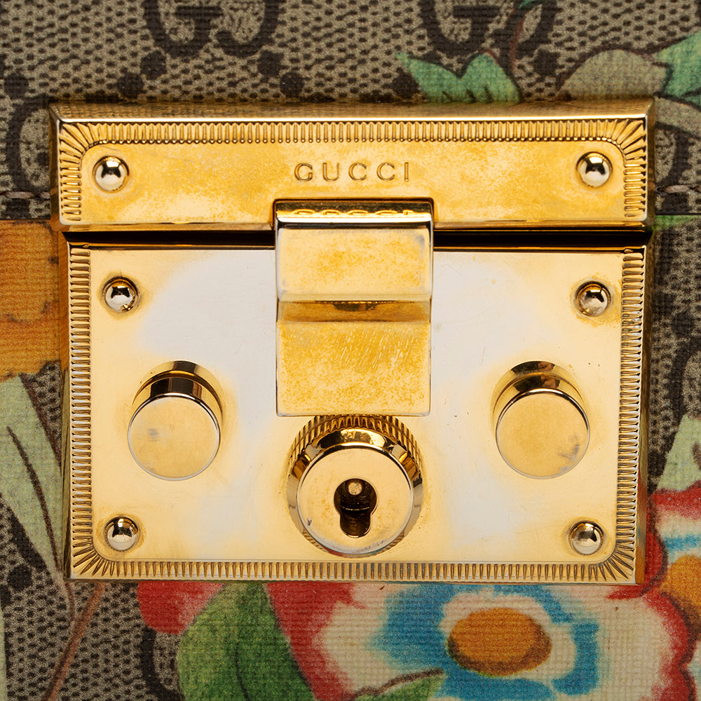 Gucci Gucci Supreme Tian Padlock Shoulder Bag (SHF-21600)