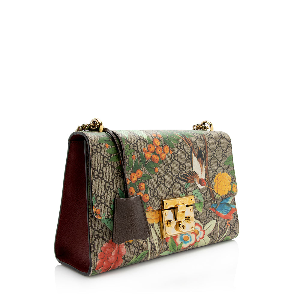 Gucci Gucci Supreme Tian Padlock Shoulder Bag (SHF-21600)