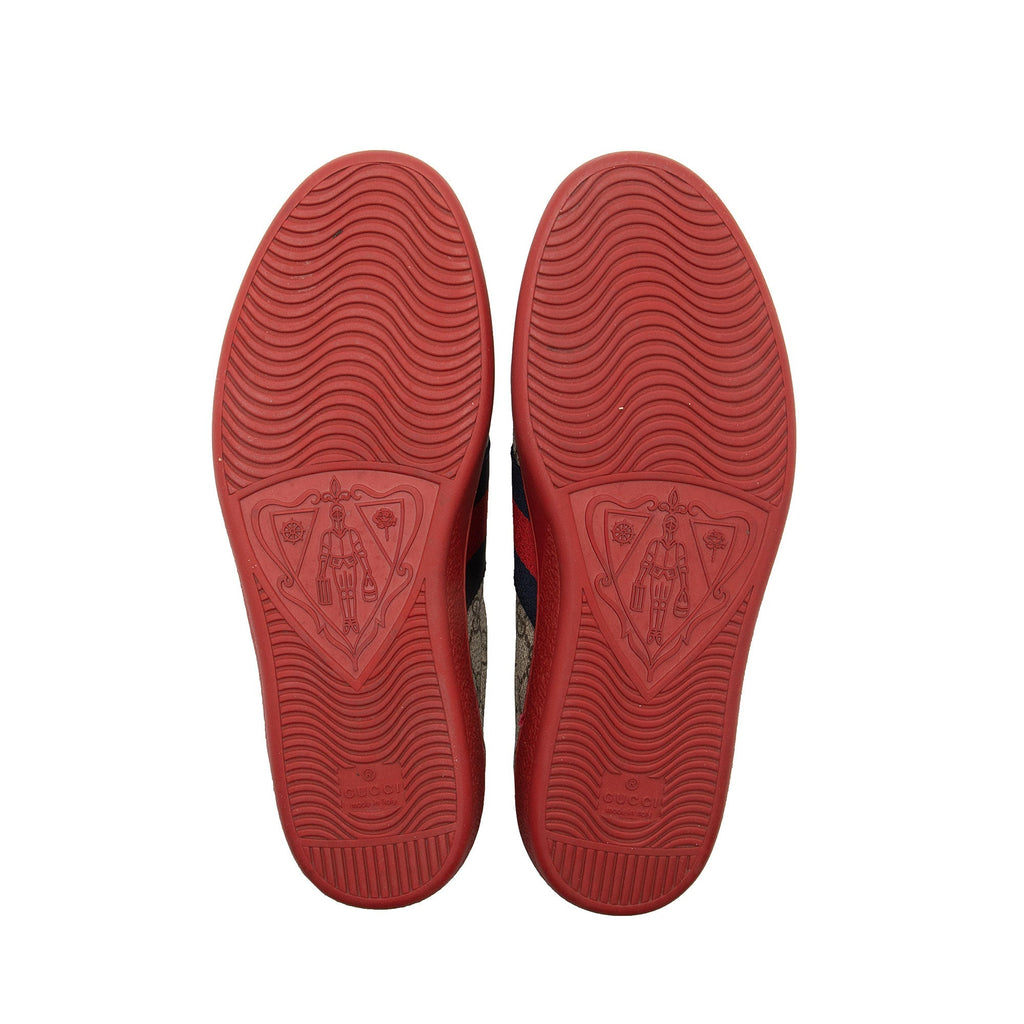 Gucci GG Supreme Web Ace Sneakers - Men's Size 7.5 / 37.5 (SHF-YF3WL3)
