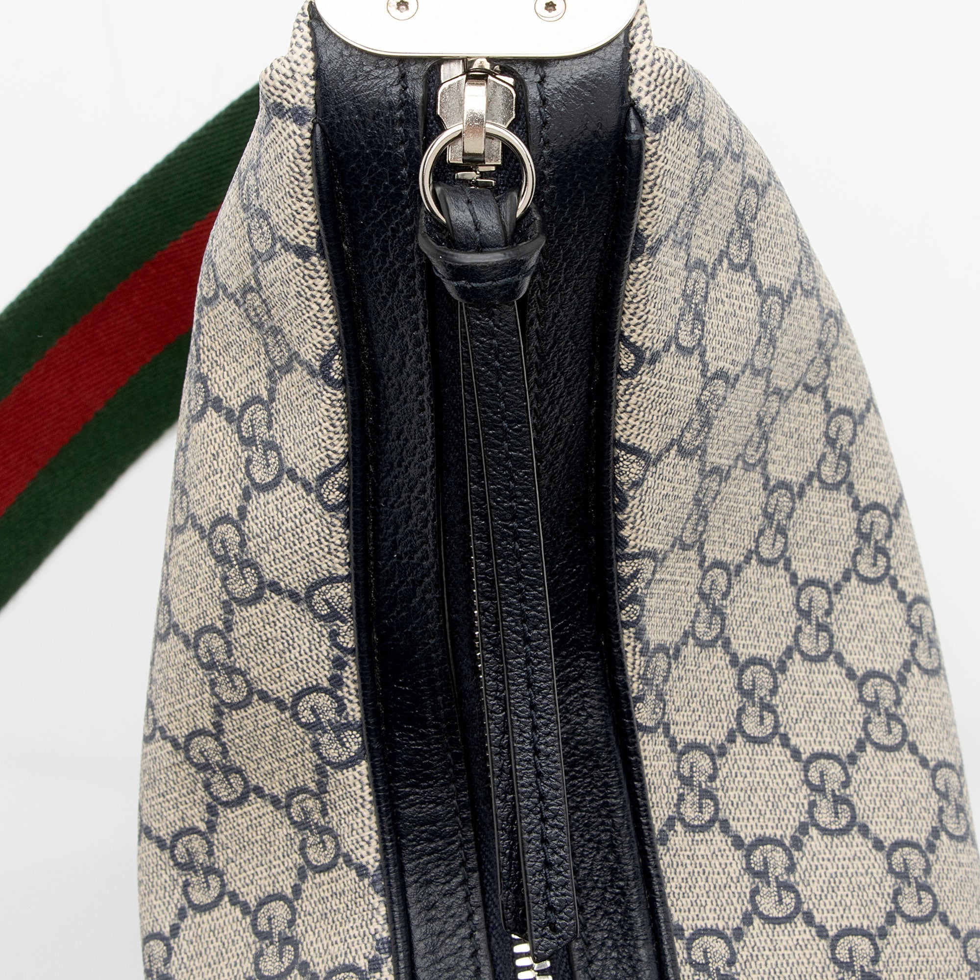 Gucci GG Supreme Web Attache Large Shoulder Bag