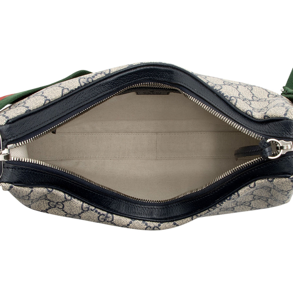 Gucci GG Supreme Web Attache Large Shoulder Bag