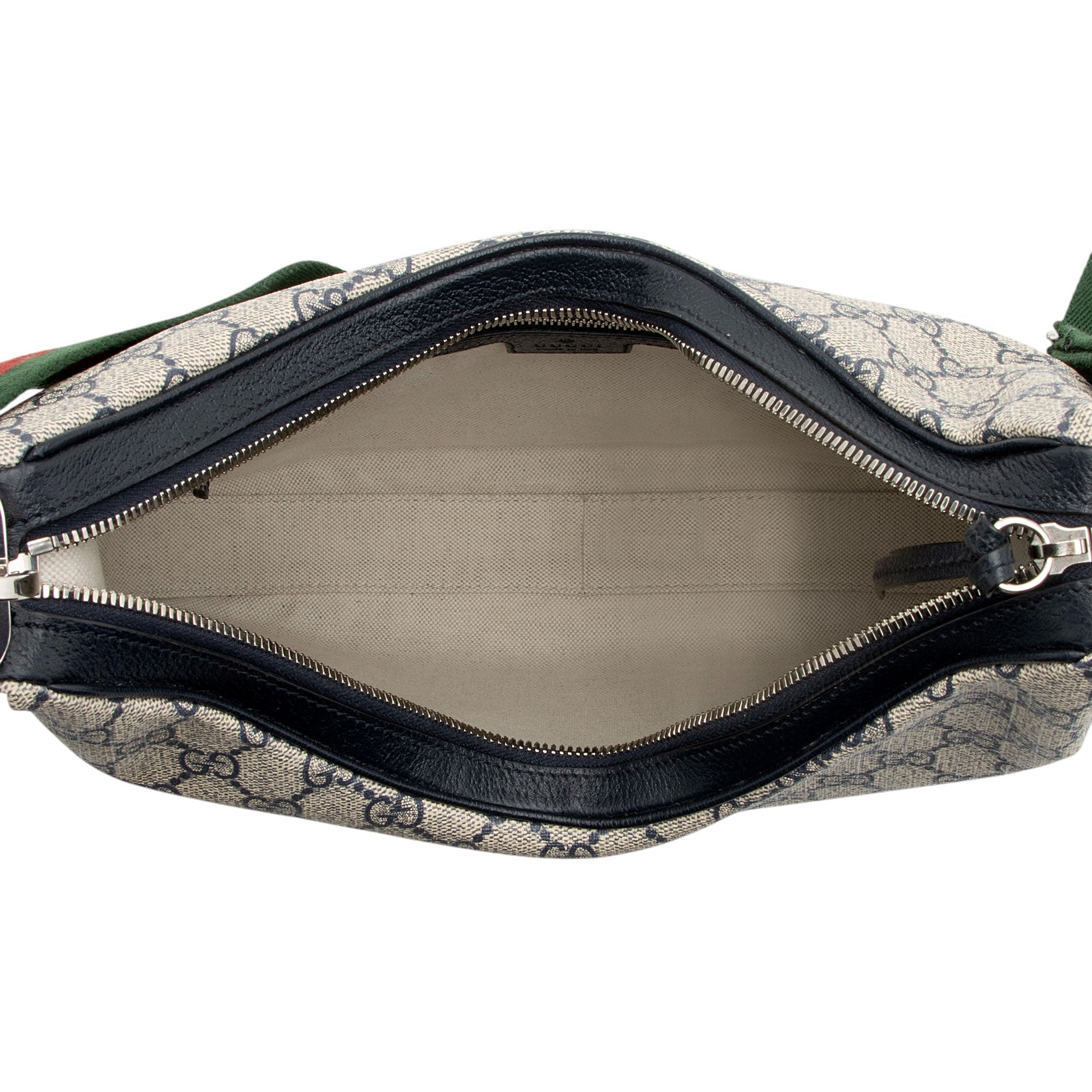 Gucci GG Supreme Web Attache Large Shoulder Bag