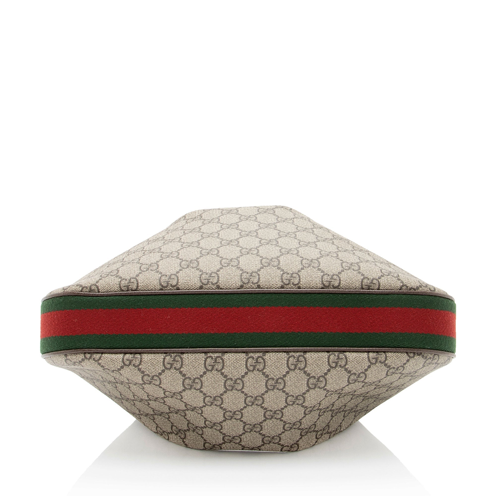 Gucci GG Supreme Web Attache Large Shoulder Bag