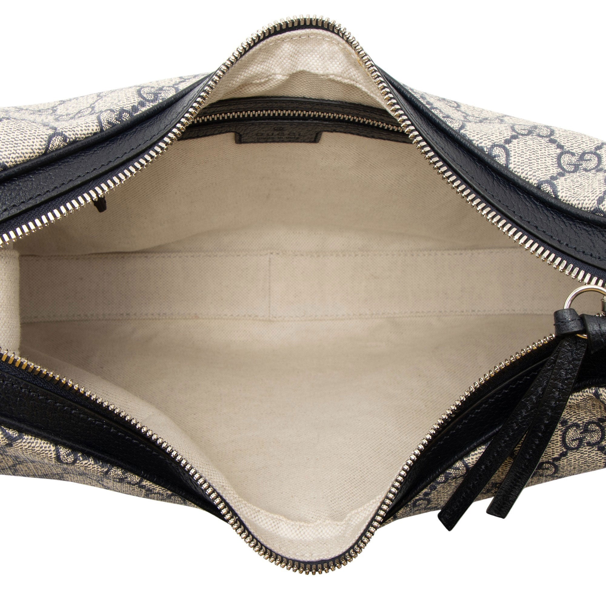 Gucci GG Supreme Web Attache Large Shoulder Bag
