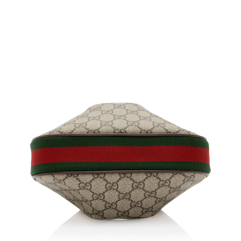 Gucci GG Supreme Web Attache Small Shoulder Bag (SHF-sxZNBL)