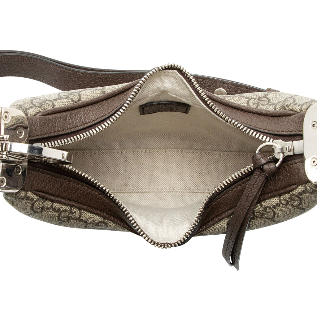 Gucci GG Supreme Web Attache Small Shoulder Bag