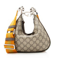 Gucci GG Supreme Web Attache Small Shoulder Bag