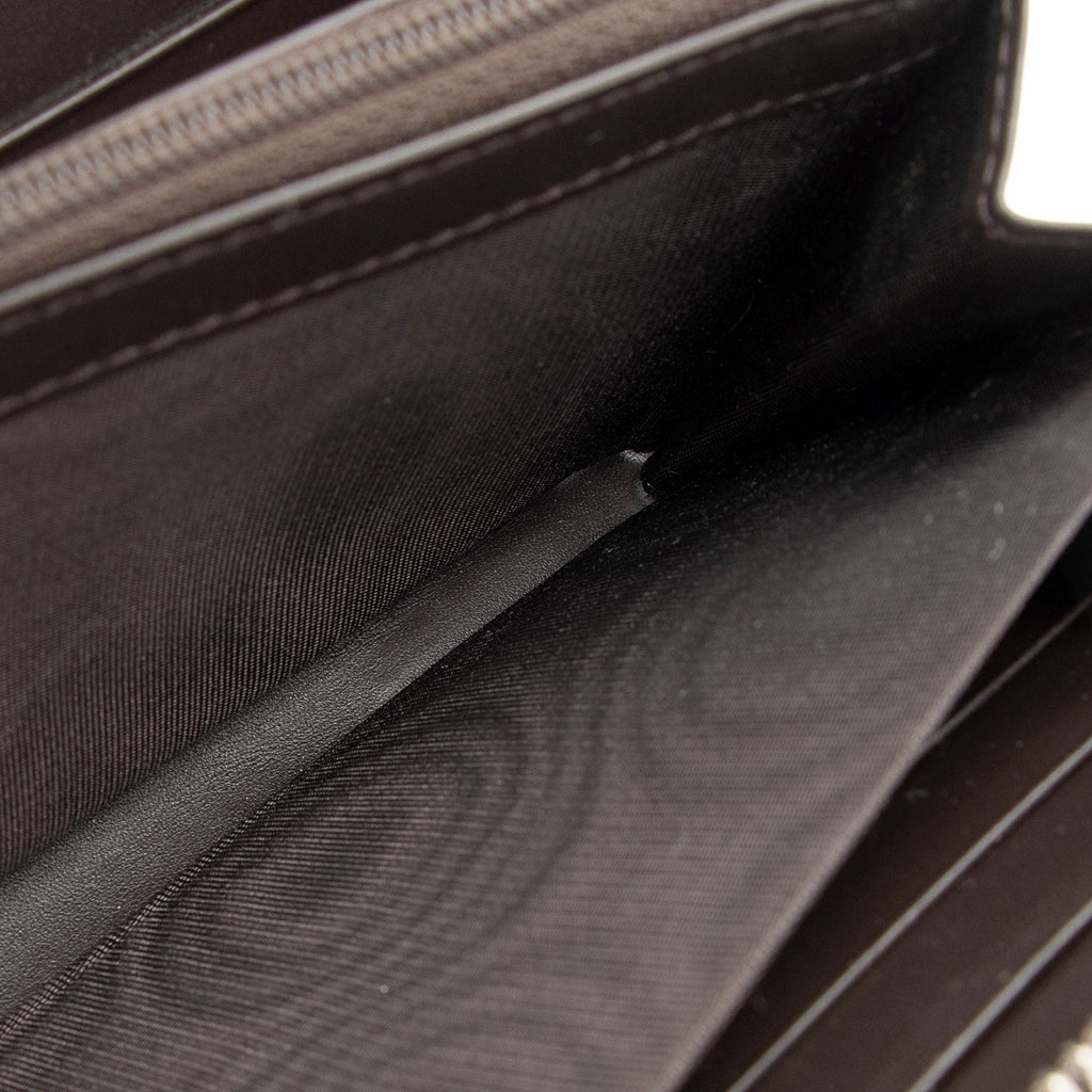 Gucci GG Supreme Web Bee Zip Around Wallet (SHF-ViBJEb)