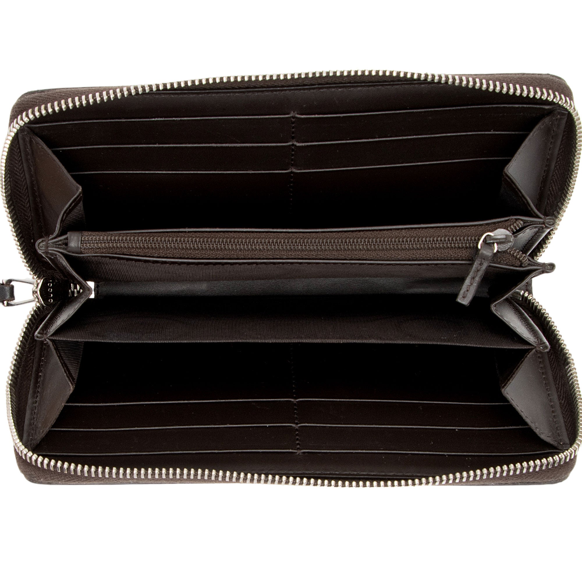 Gucci GG Supreme Web Bee Zip Around Wallet (SHF-ViBJEb)