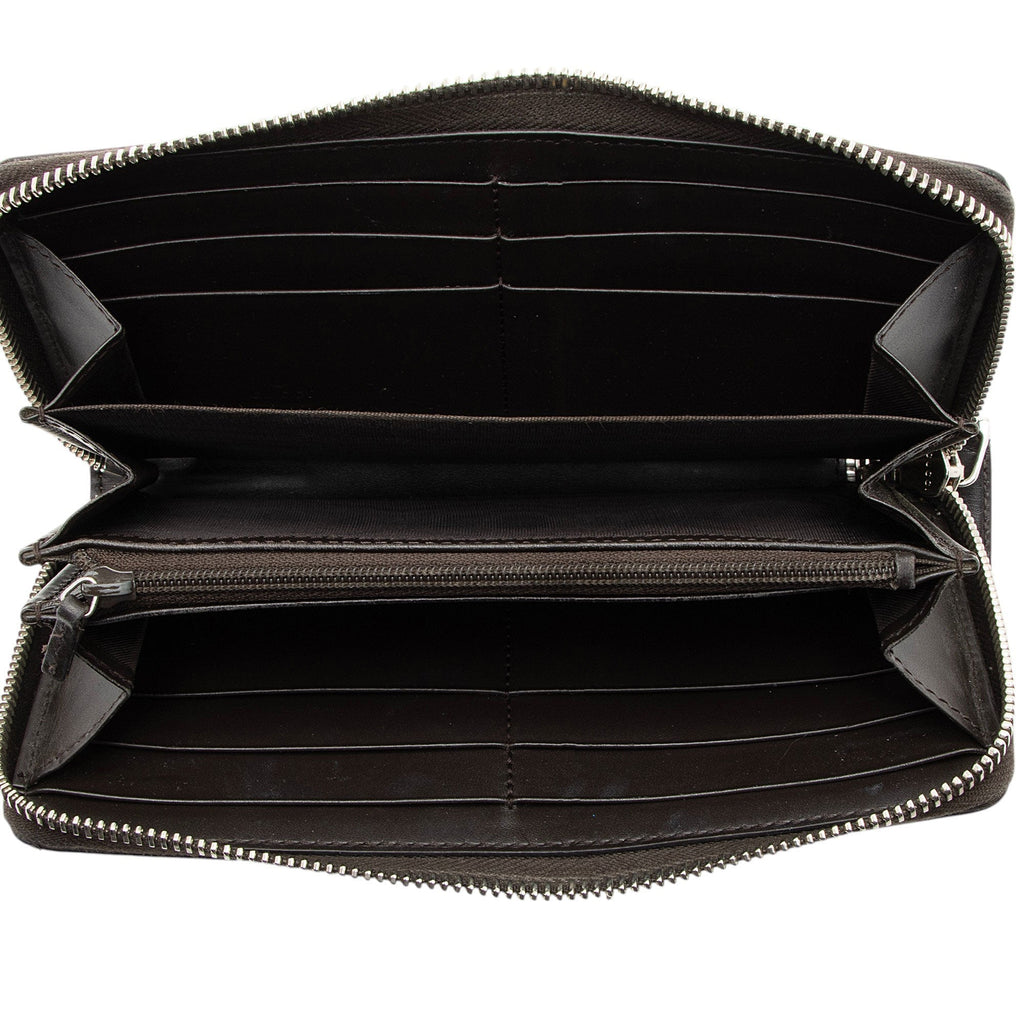 Gucci GG Supreme Web Bee Zip Around Wallet