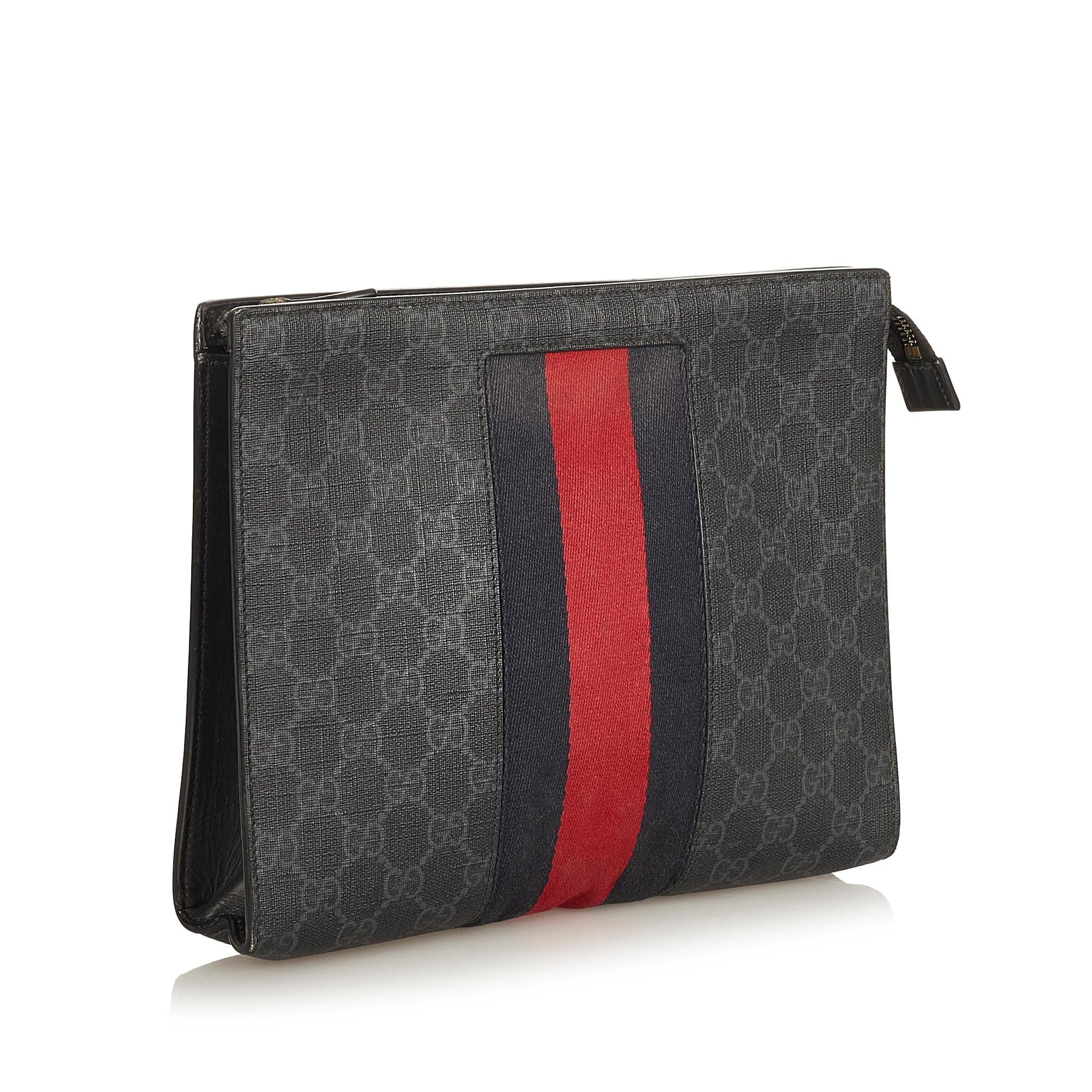 Gucci Gucci Supreme Web Clutch Bag (SHG-26449)