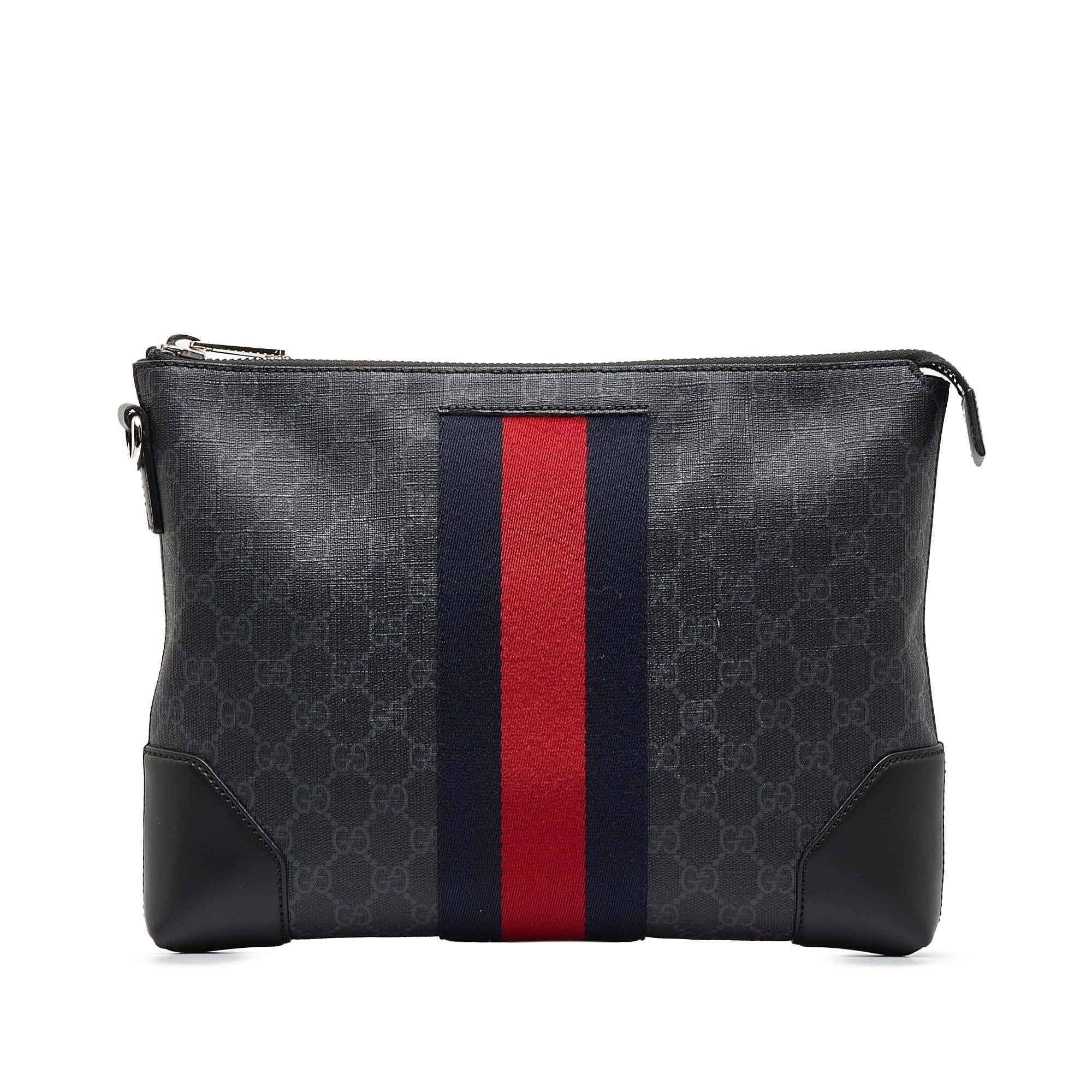 Gucci GG Supreme Web Clutch (SHG-17wQqh)