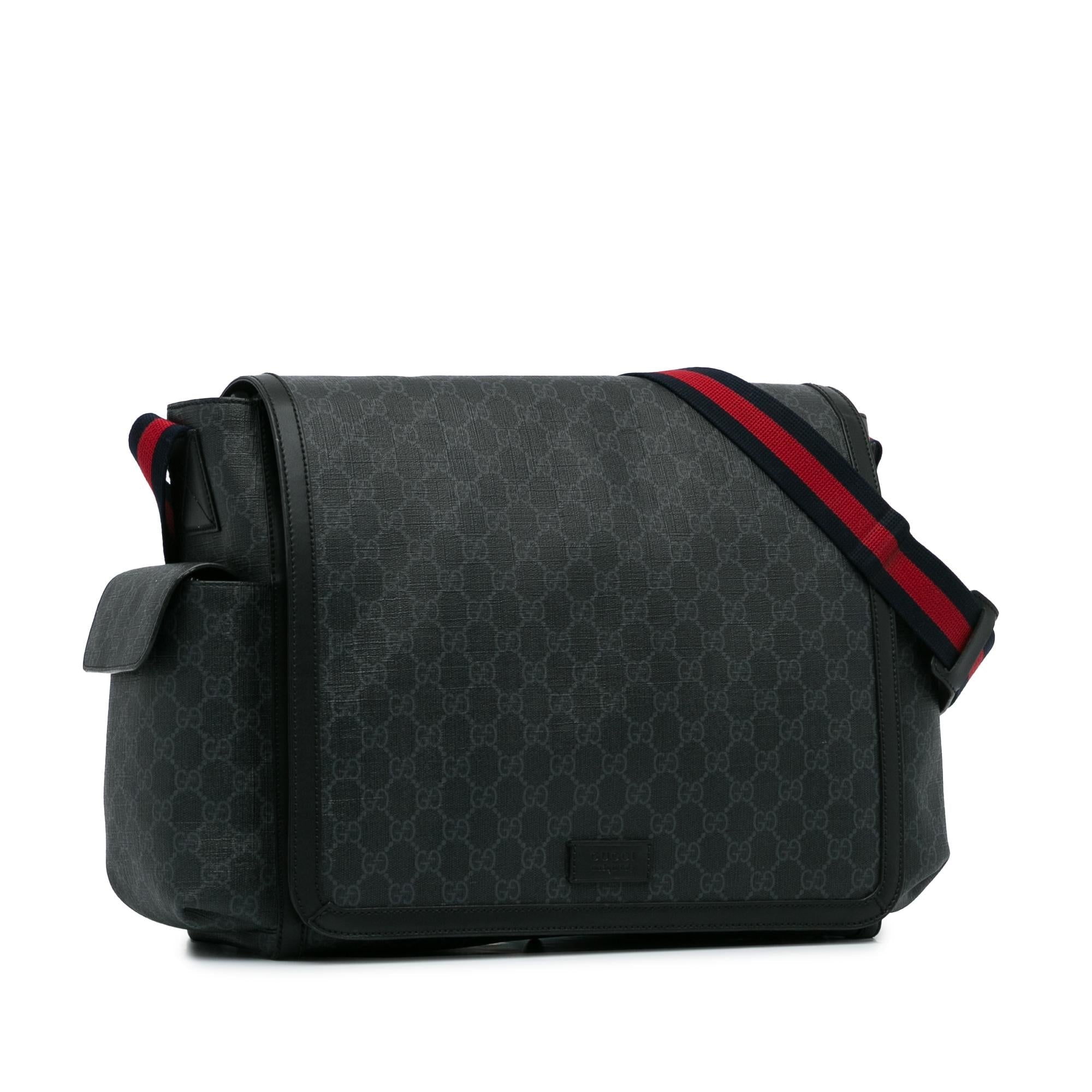 Gucci GG Supreme Web Diaper Bag