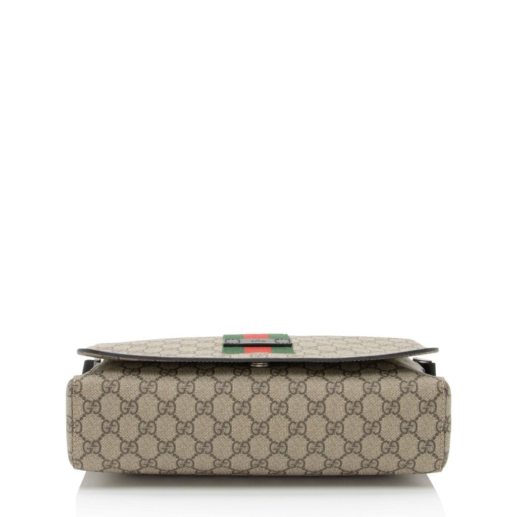 Gucci GG Supreme Web Flap Messenger