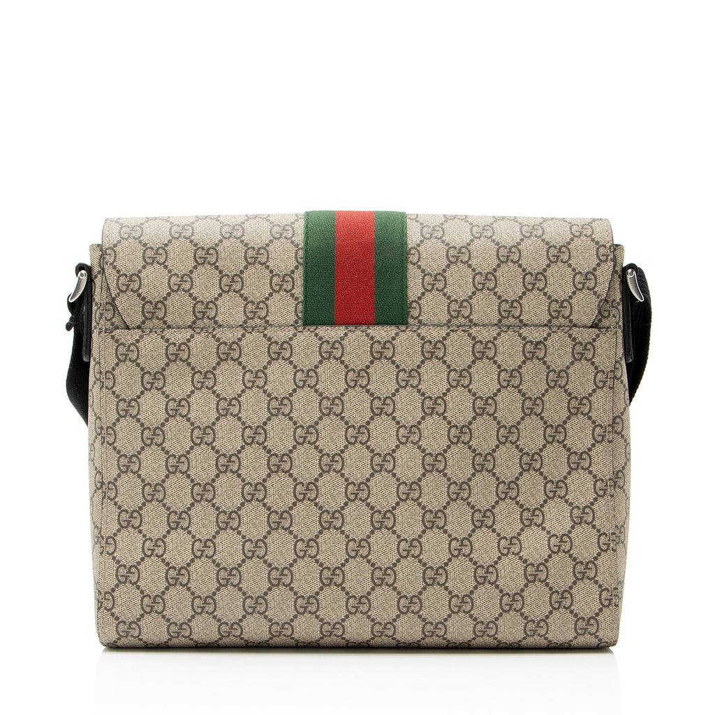 Gucci GG Supreme Web Flap MessLBger