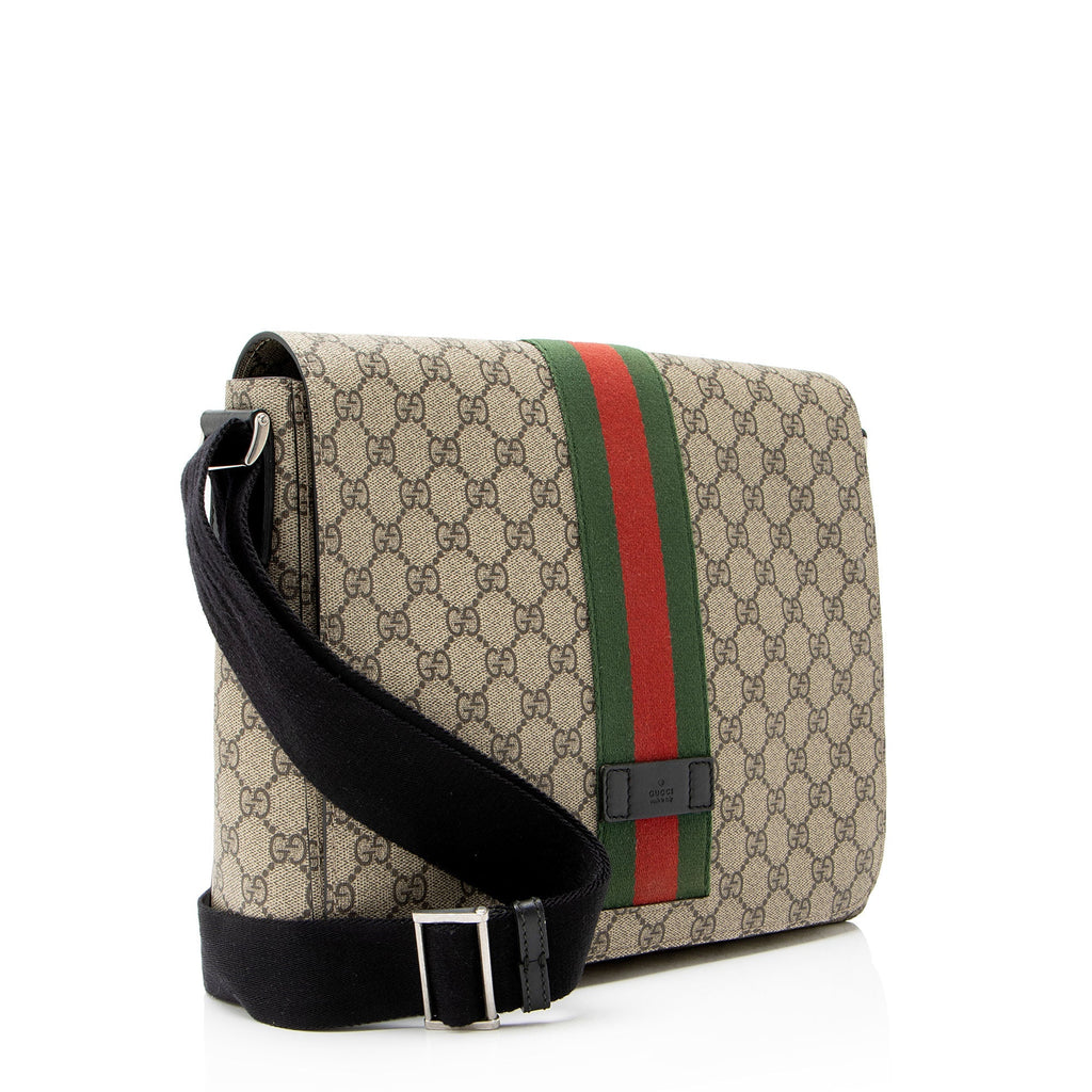 Gucci GG Supreme Web Flap MessLBger