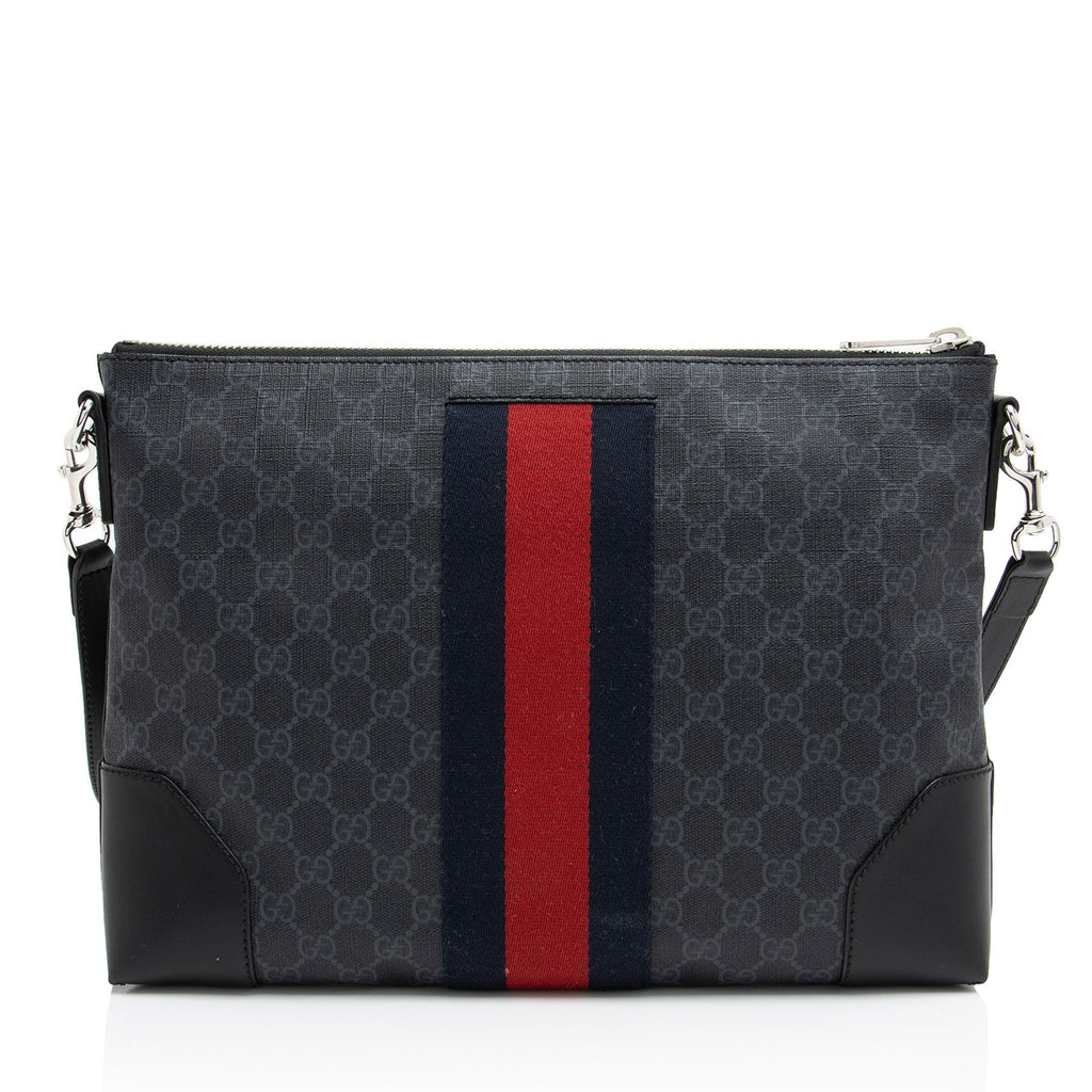 Gucci GG Supreme Web Flat Square MessLBger
