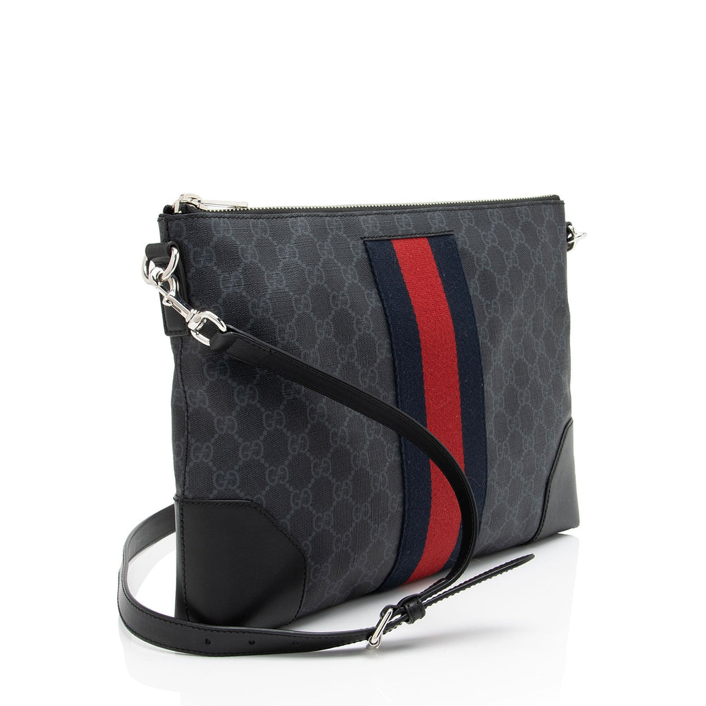 Gucci GG Supreme Web Flat Square MessLBger