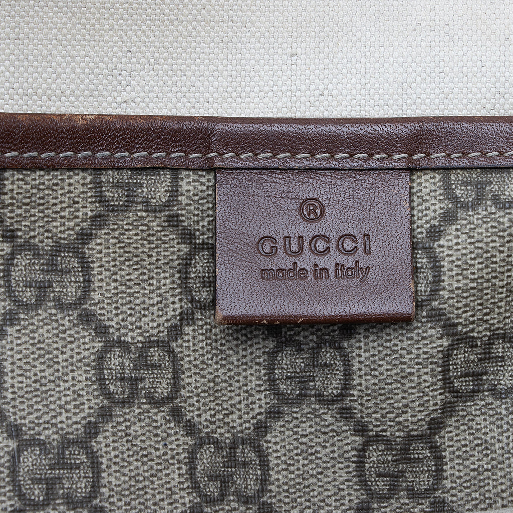 Gucci GG Supreme Web Loop E/W Shopping Tote (SHF-23043)