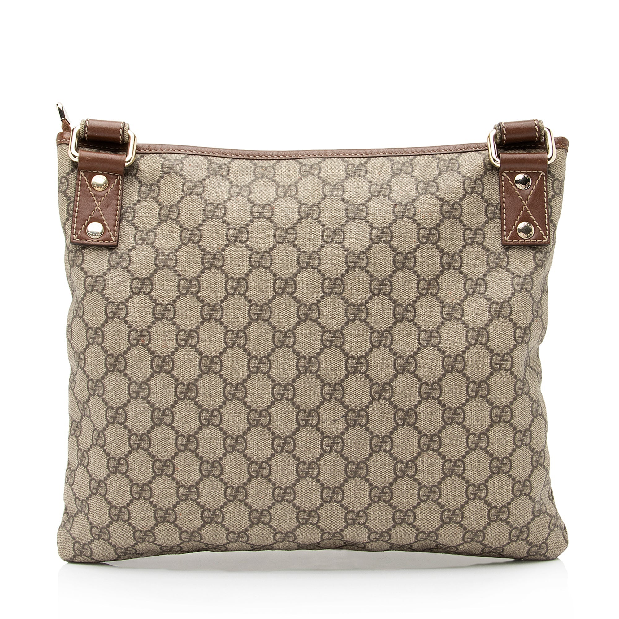 Gucci GG Supreme Web Loop Flat Messenger Bag (SHF-23803)