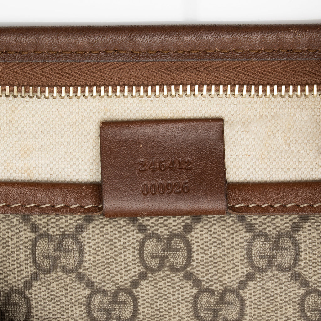 Gucci GG Supreme Web Loop Flat Messenger Bag (SHF-23803)