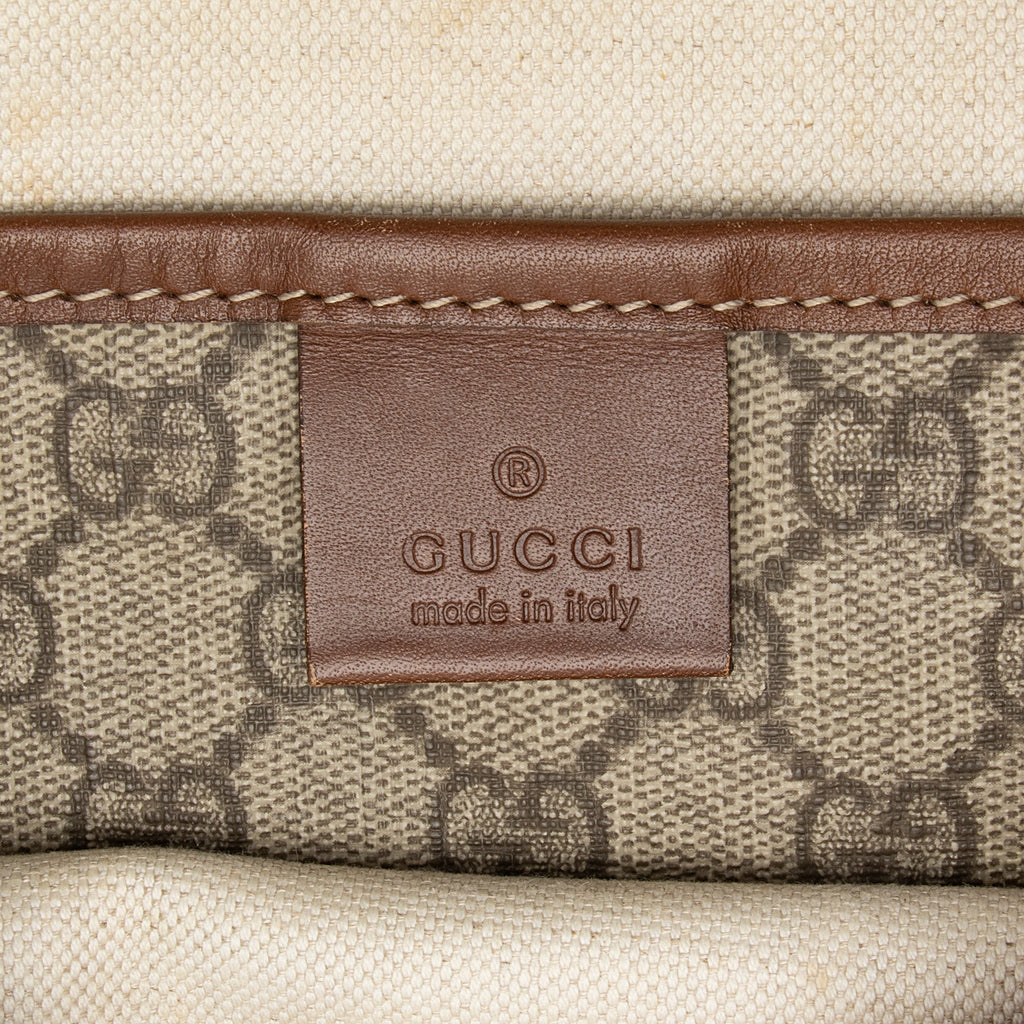 Gucci GG Supreme Web Loop Flat Messenger Bag (SHF-23803)