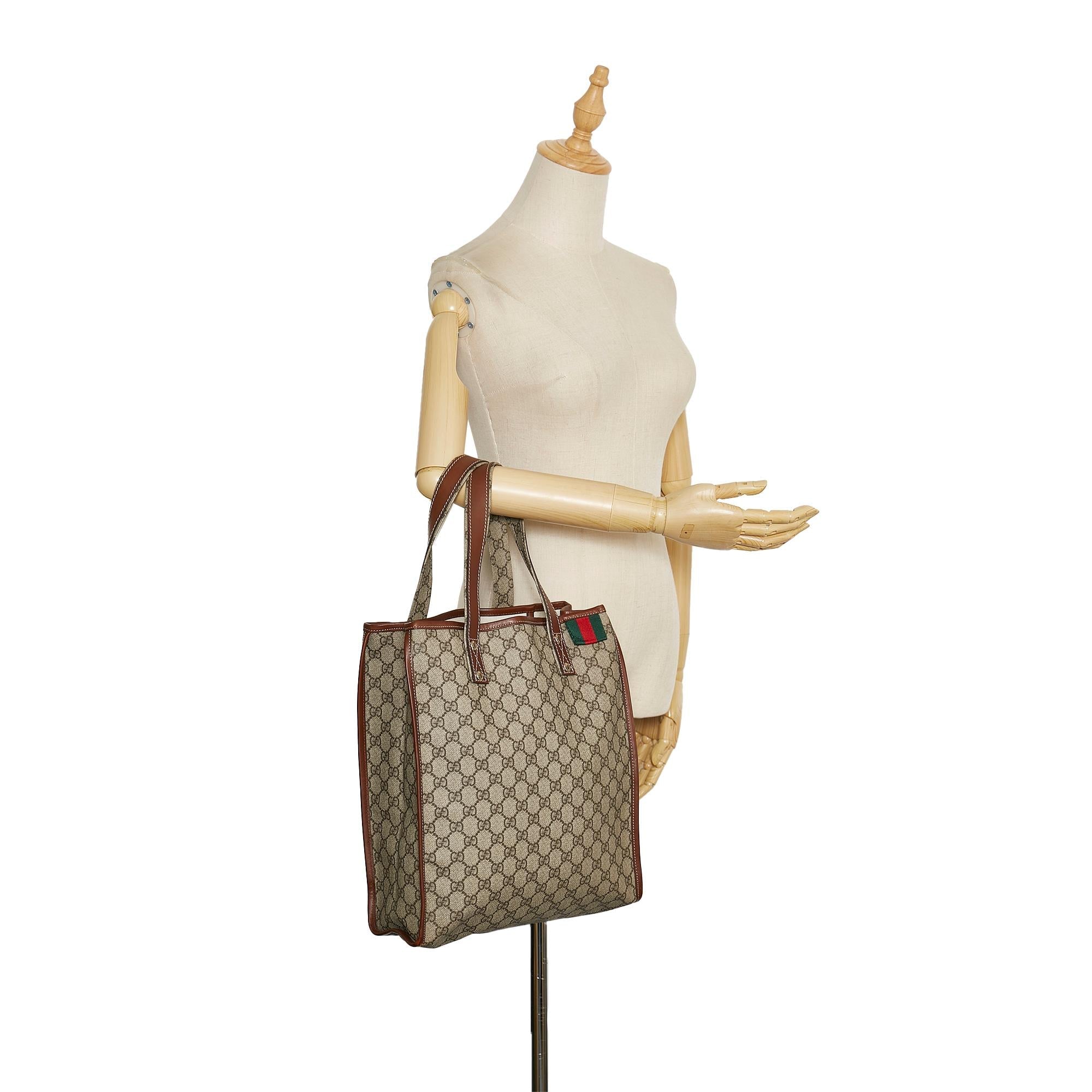 Gucci GG Supreme Web Loop  Tote (SHG-35387)
