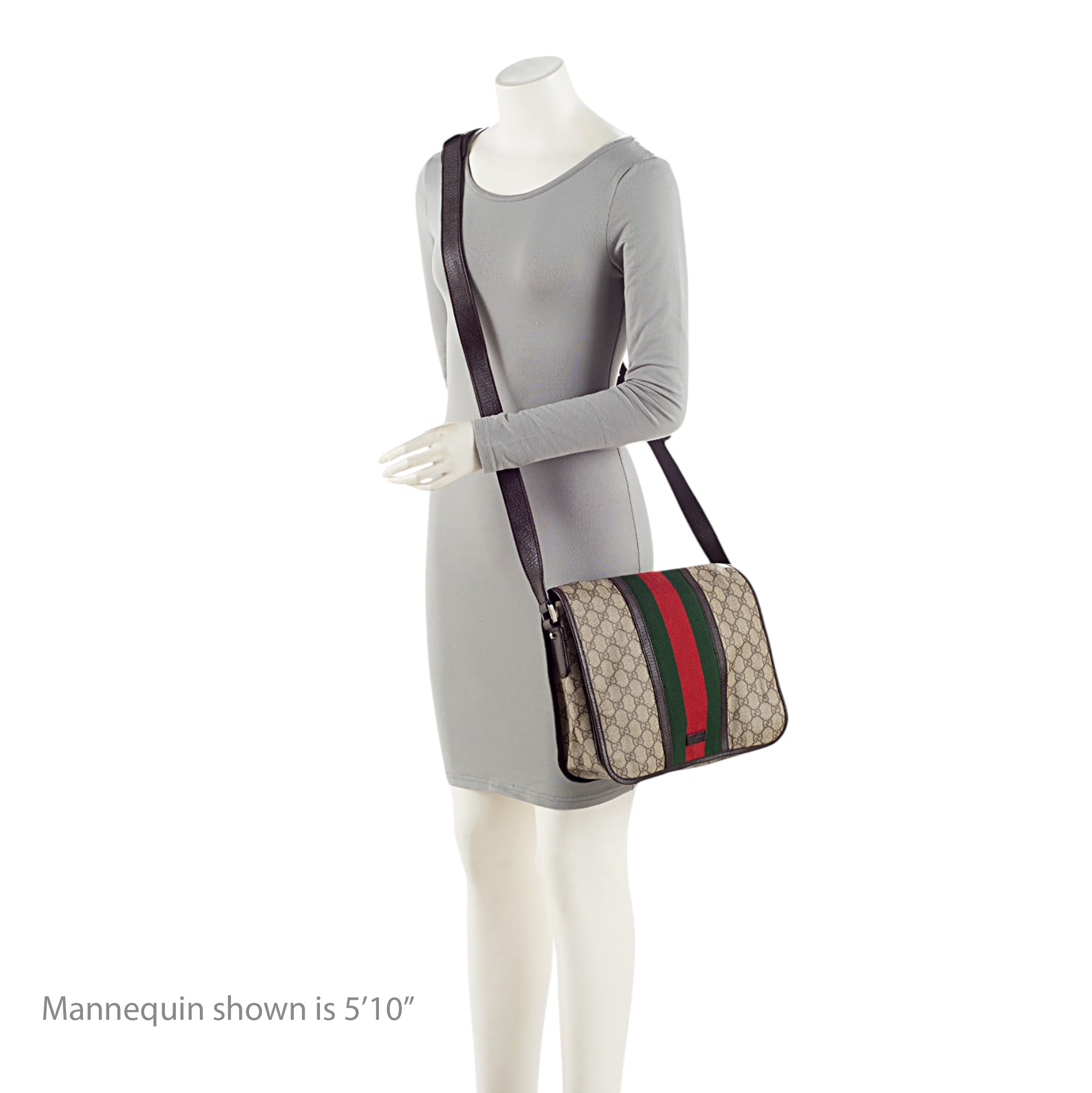 Gucci GG Supreme Web Medium Flap Messenger