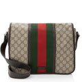 Gucci GG Supreme Web Medium Flap Messenger