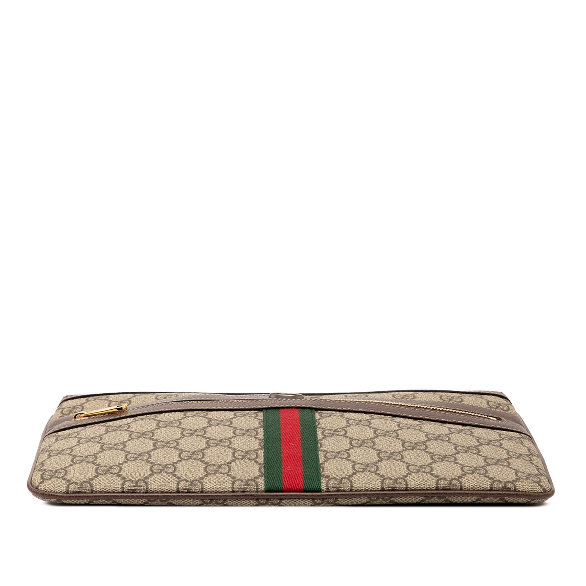 Gucci GG Supreme Web Ophidia Clutch