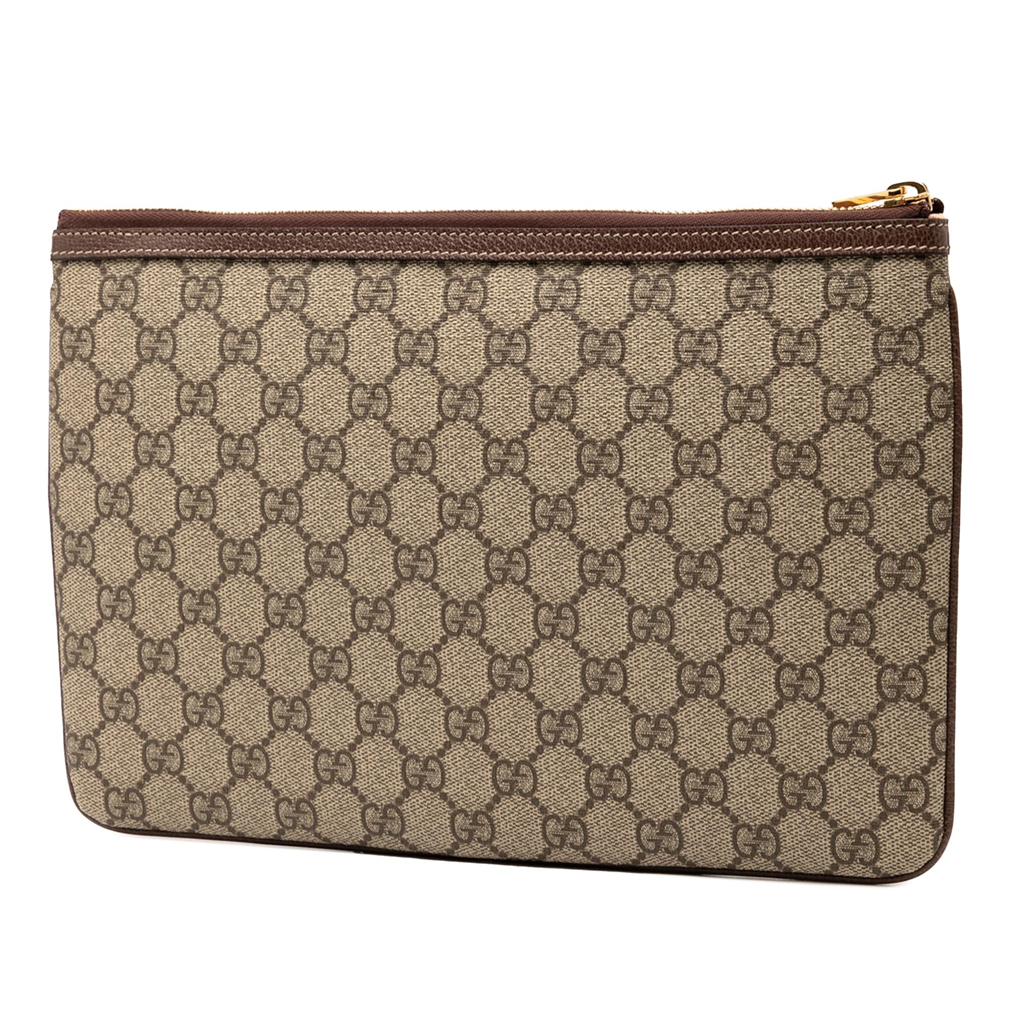 Gucci GG Supreme Web Ophidia Clutch