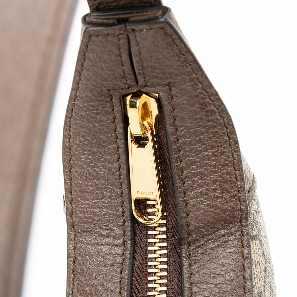 Gucci GG Supreme Web Ophidia Half Moon Mini Hobo