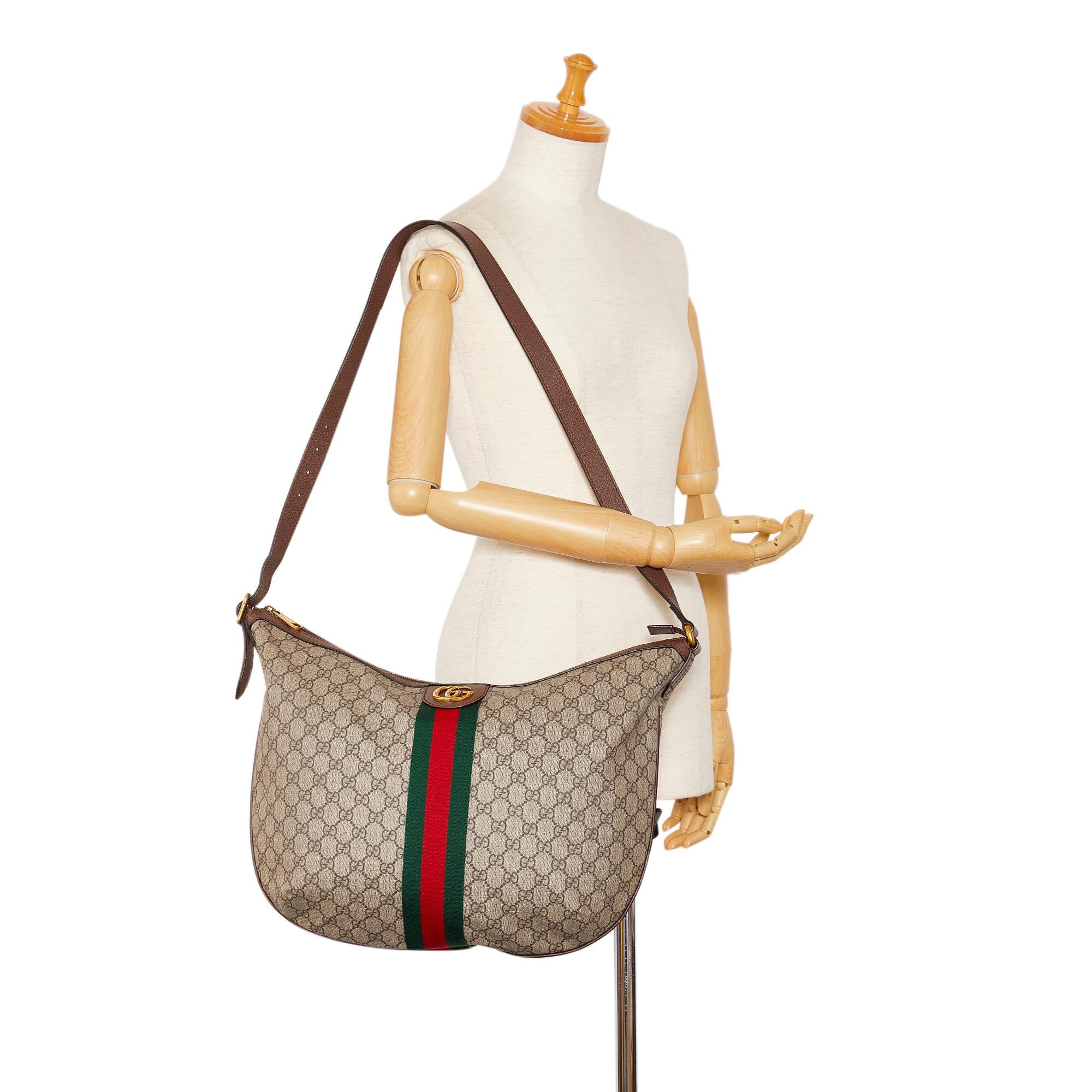 Gucci GG Supreme Web Ophidia Half Moon (SHG-T3BRFr)