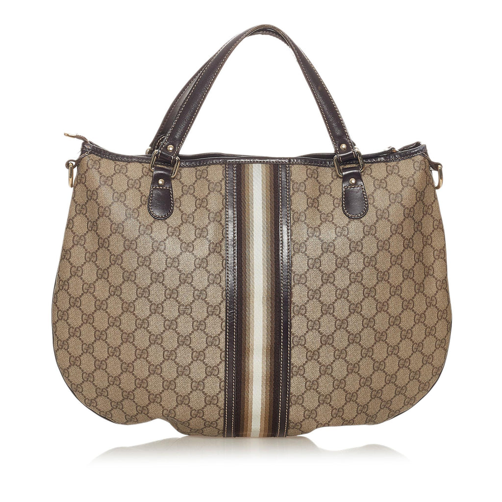 Gucci Gucci Supreme Web Satchel (SHG-27360)