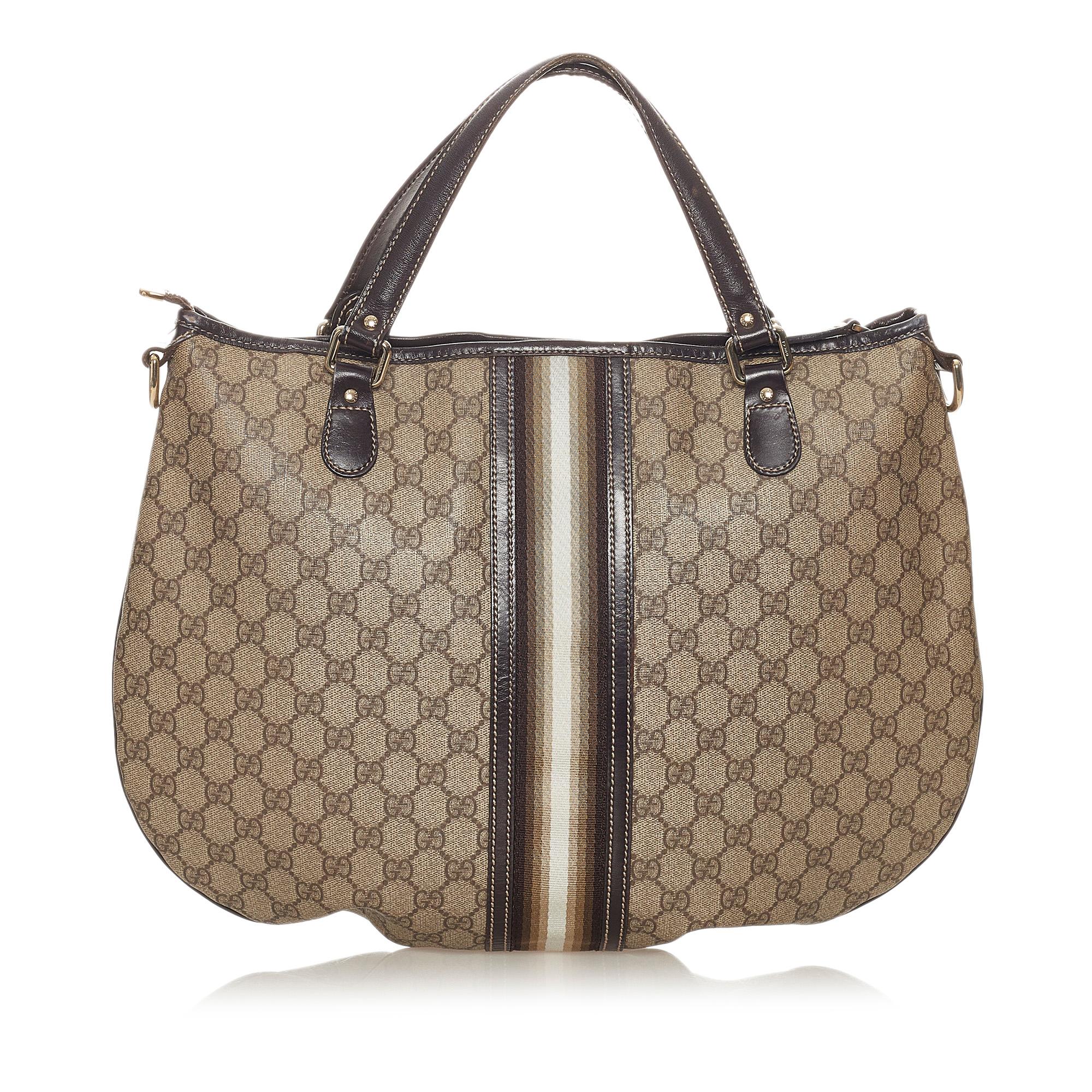 Gucci Gucci Supreme Web Satchel (SHG-27360)
