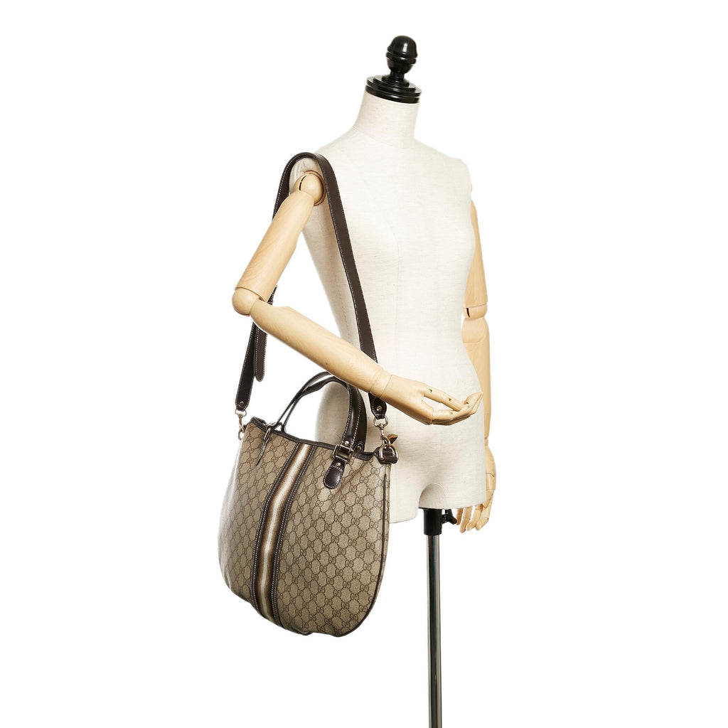 Gucci Gucci Supreme Web Satchel (SHG-27360)