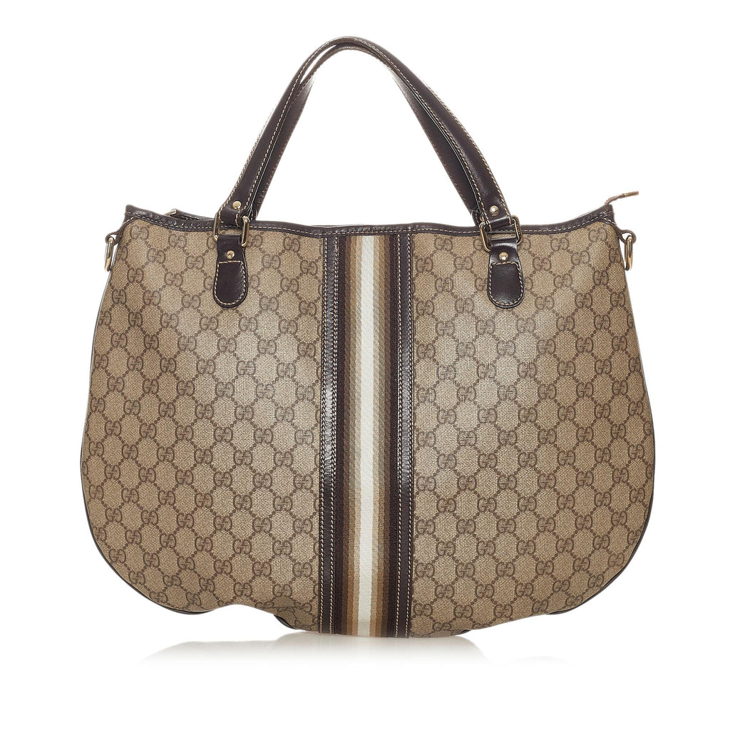 Gucci Gucci Supreme Web Satchel (SHG-27360)