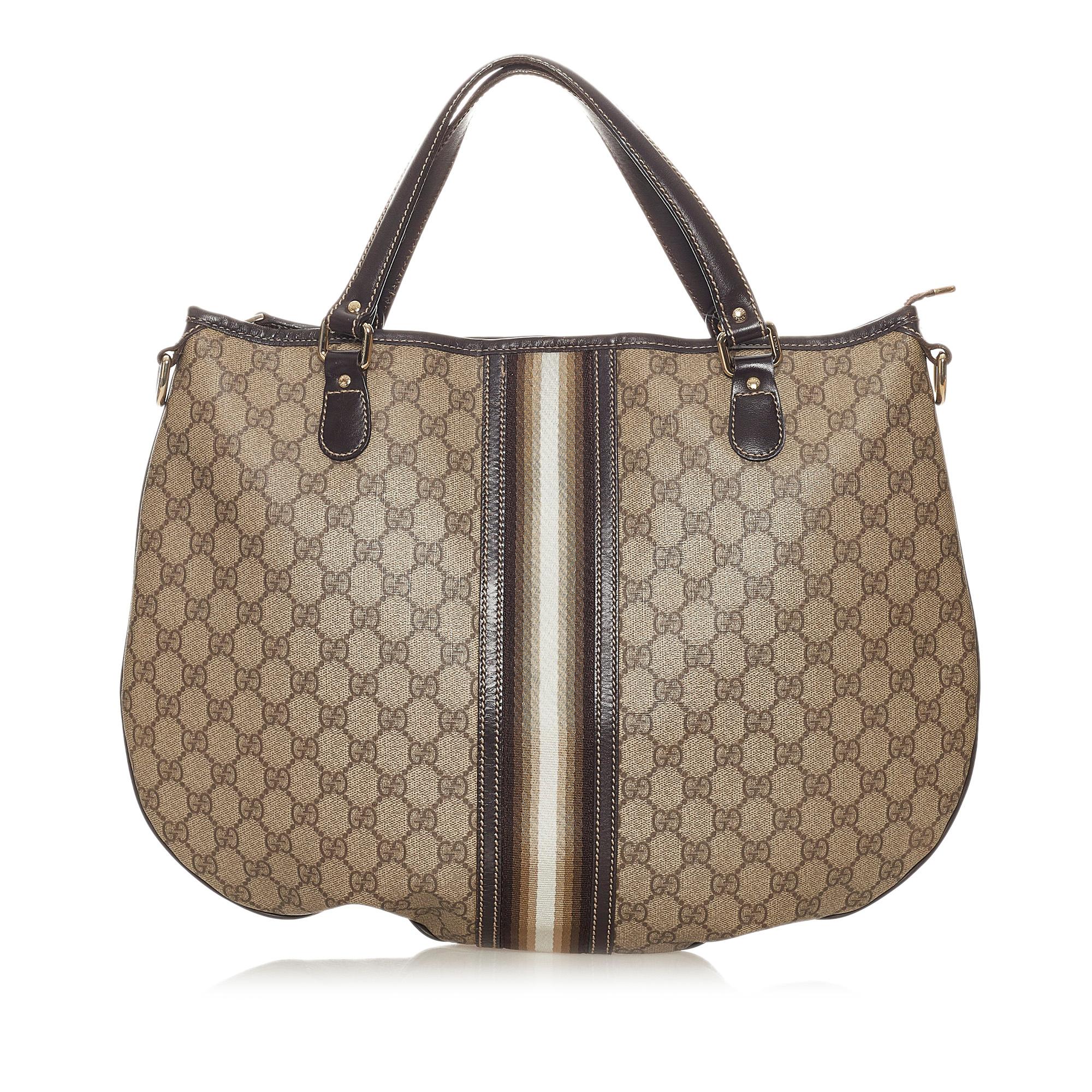 Gucci Gucci Supreme Web Satchel (SHG-27360)