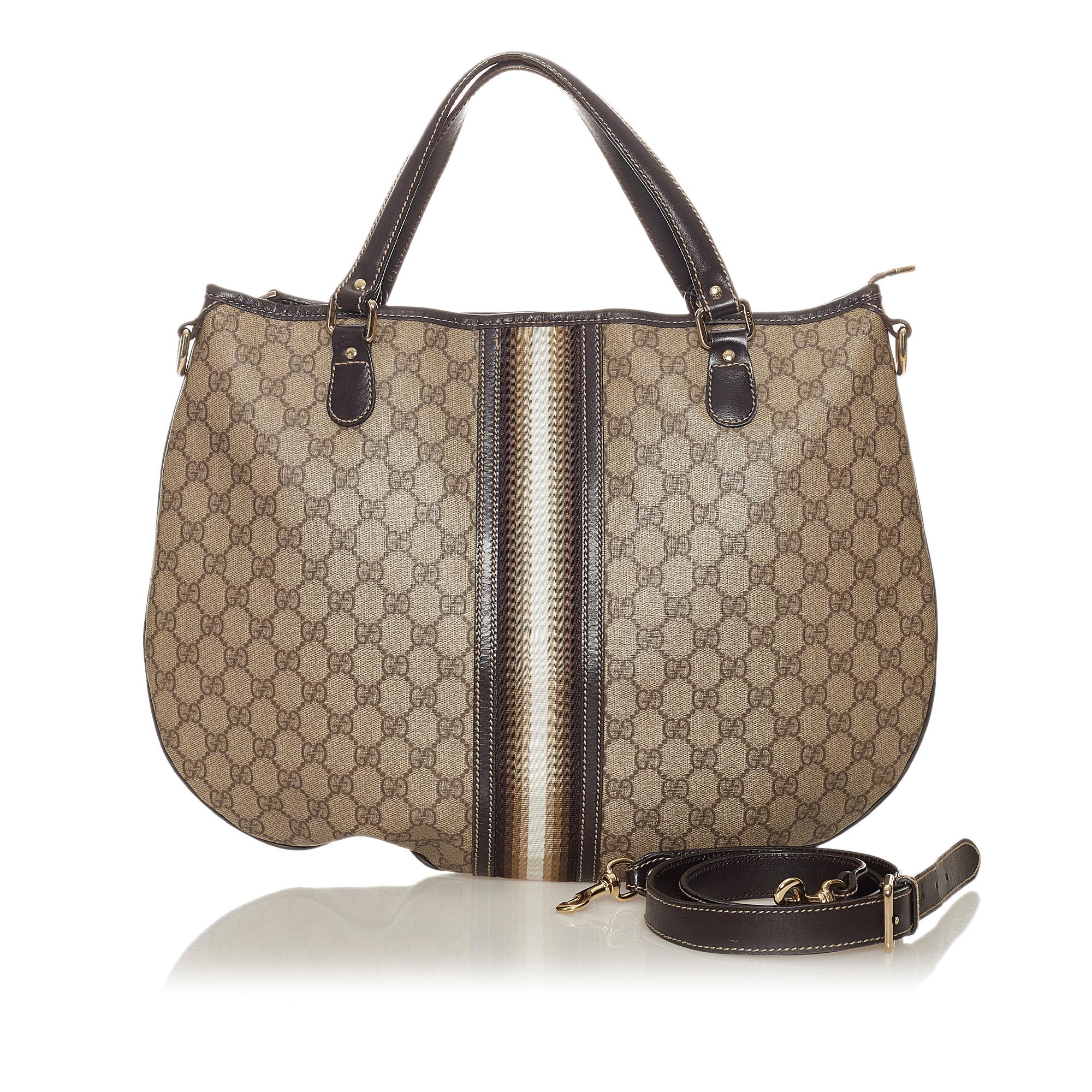 Gucci Gucci Supreme Web Satchel (SHG-27360)